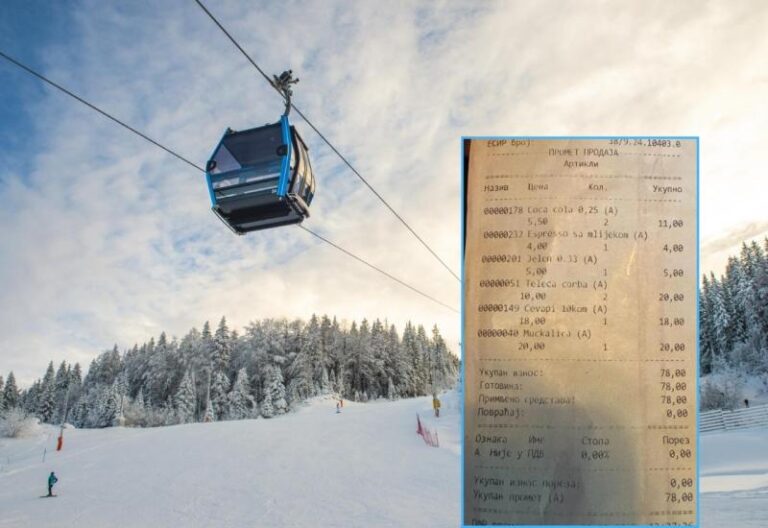 Splićani o cijenama na Jahorini: Ćevapi 18 KM, malo pivo 5 KM
