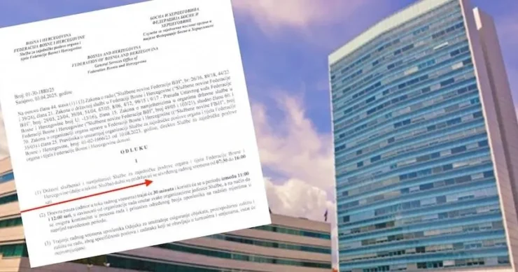Službenici podsjećeni: Radno vrijeme postoji i treba ga se pridržavati