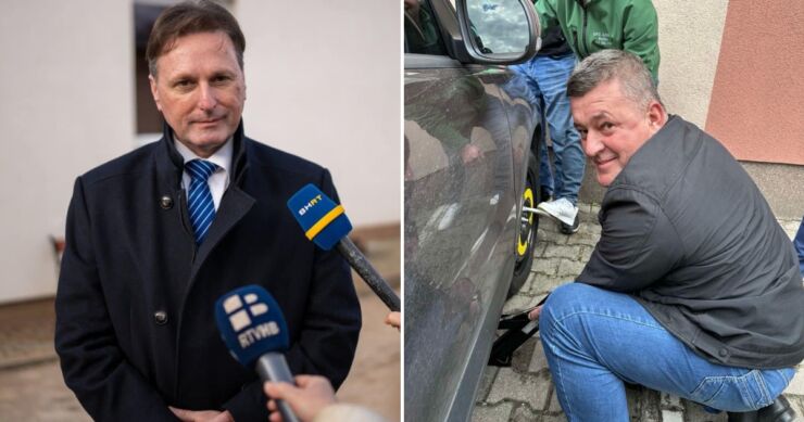 Pukla guma na službenom vozilu ministra Hrnjića: Poljoprivrednici riješili problem