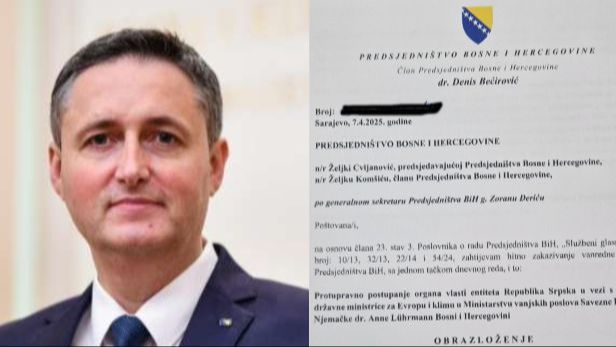 Zbog izgona ministrice Lurman, Bećirović traži vanrednu sjednicu Predsjedništva: Nastavak napada na ustavni poredak države BiH