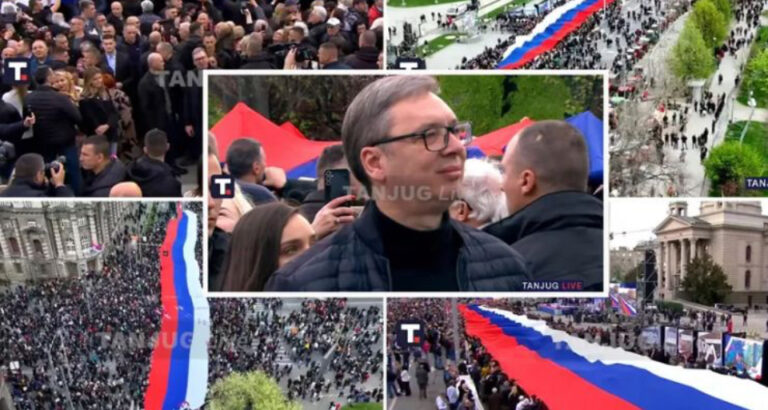 Počeo skup “Ne damo Srbiju” u Beogradu