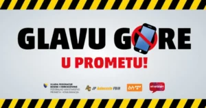 “Glavu gore! Stop korištenju mobitela u prometu!”