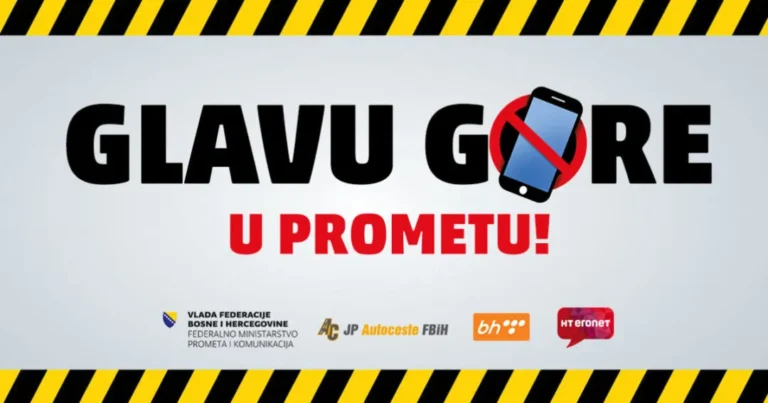 “Glavu gore! Stop korištenju mobitela u prometu!”