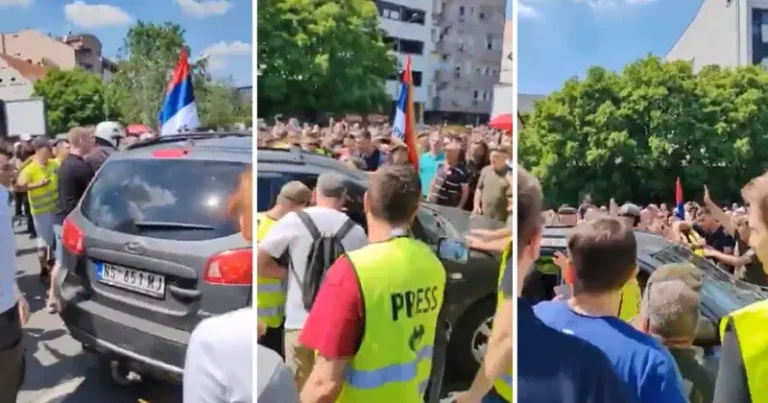 Uhapšene dvije osobe koje su se autom zaletjele u kolonu građana i studenata u Novom Sadu