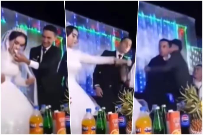 Snimak mladoženje koji fizički nasrće na mladu zgrozio svijet: Jedva ga zaustavili da je ne udari, komentari gore