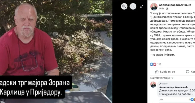 Ratni zločinac iz Prijedora prijetio žrtvama genocida, uslijedila reakcija: Genocid je počeo riječima…