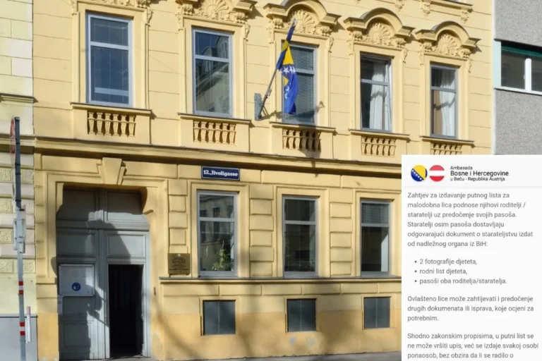 Ambasada BiH u Beču odbila izdati putni list za novorođenče