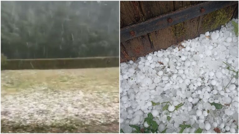 Ovo je strašno: Padao grad veličine teniske loptice, uništio bašte i usjeve