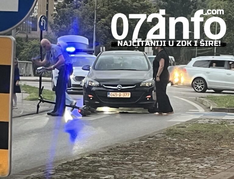 Saobraćajna nesreća kod Lamele: Sudar automobila i električnog trotineta, upravljao maloljetnik