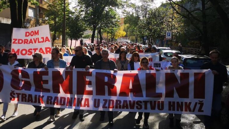 Gotovo 4.000 medicinara u Hercegovini stupa u generalni štrajk
