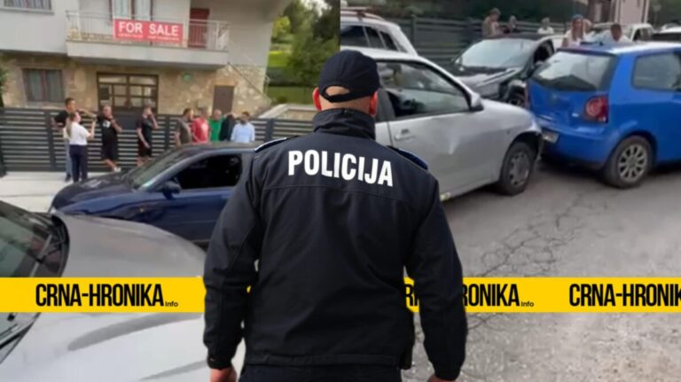 Hadžići: Pomahnitali muškarac priveden nakon divljanja na cesti – prijetio nožem i uništio više automobila