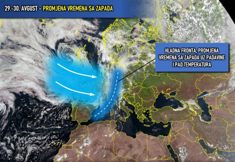 Bh. meteo: “Za vikend osvježenje uz lokalno kišu i pljuskove sa grmljavinom”
