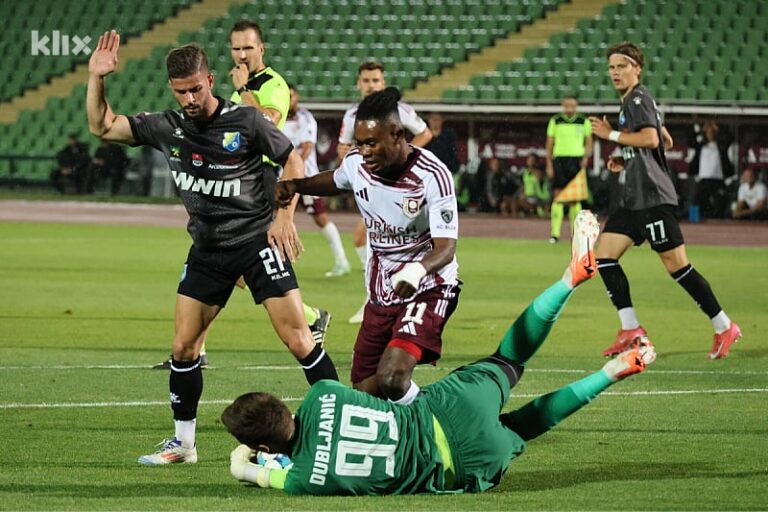 Sarajevo – Rudar 0:0: Kraj prvog poluvremena, Rudar preživio silovite napade
