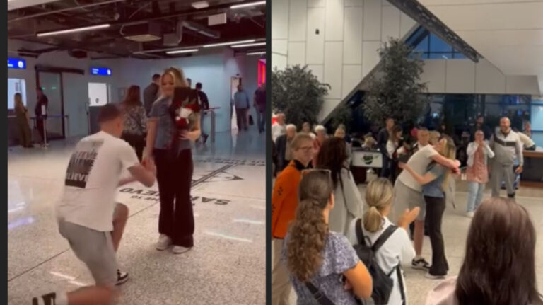 Romantična prosidba na sarajevskom aerodromu: Ljubav jača od daljine