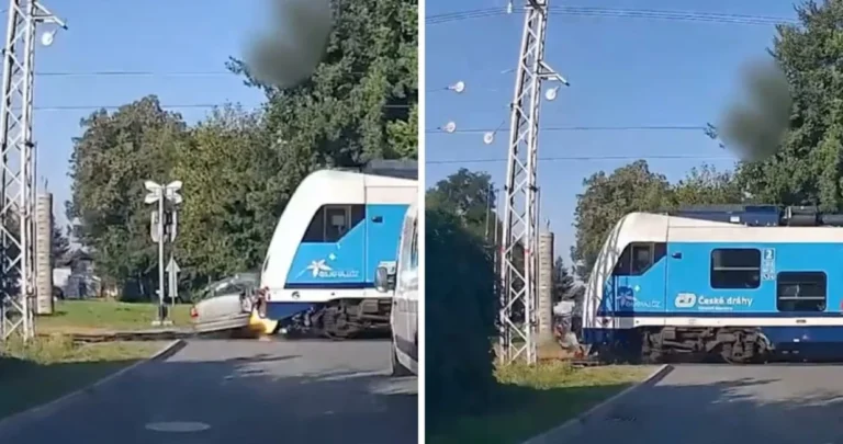 Snimak stravične nesreće: Bježao autom od policije pa ga pokupio voz