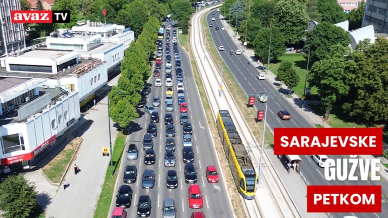 Snimci iz zraka: Nema dijela godine da petkom u Sarajevu nije gužva u saobraćaju