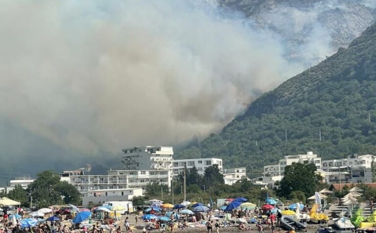 Spriječena tragedija u Čanju: Vatrogasci u Crnoj Gori odbranili kuće od požara, na terenu i vojska