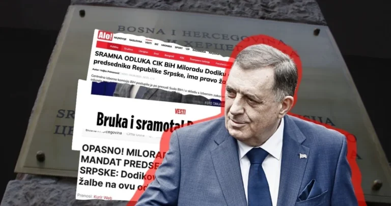 “Opasno”, “Udar na Srbiju”, “Bruka”: Ovako mediji u Srbiji pišu o oduzimanju mandata Dodiku