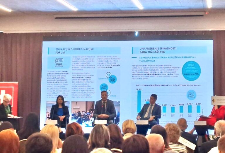 Završna konferencija Projekta „Jačanje tužilačkih kapaciteta u sistemu krivičnog pravosuđa“