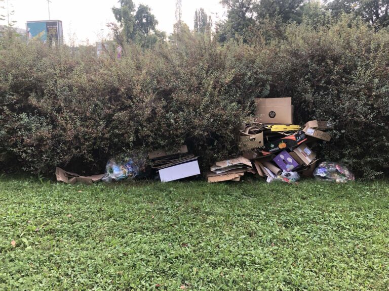 Sramota u Zenici: Neko ostavio smeće usred parka na Kamberovića polju