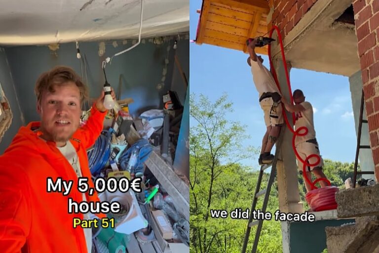 Američki tiktoker podijelio snimke renovacije kuće u Hrvatskoj: Priključili smo struju i stavili fasadu