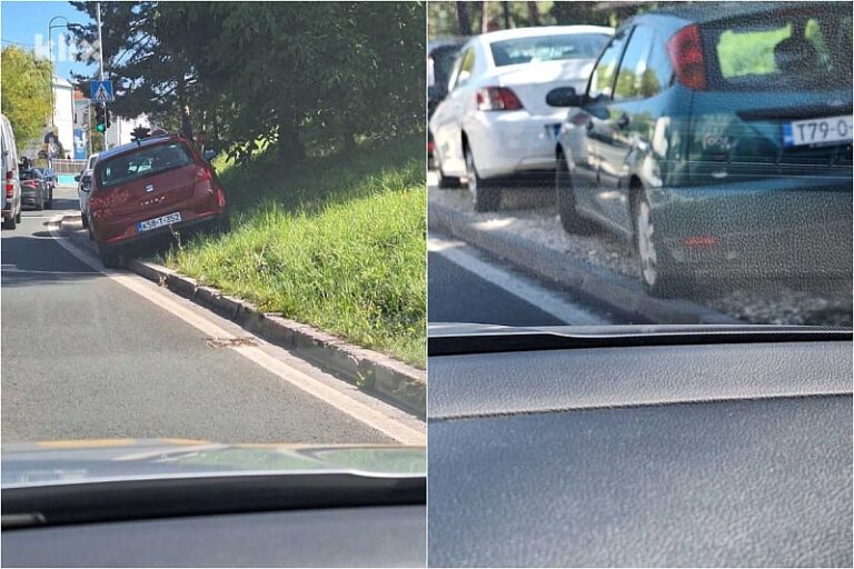 Sarajevo: Nepropisno parkirana vozila na tranzitu kod Policijske akademije