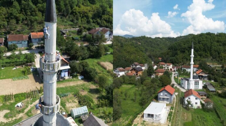 Jasmin i Ezad platili krečenje munare u Buturović Polju