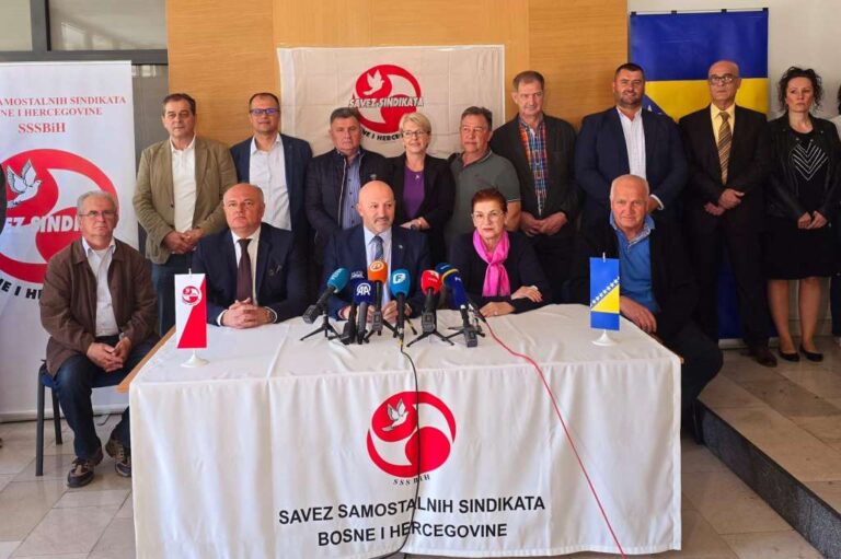 Savez samostalnih sindikata BiH: Radnici i građani ne smiju biti taoci političkih nesuglasica