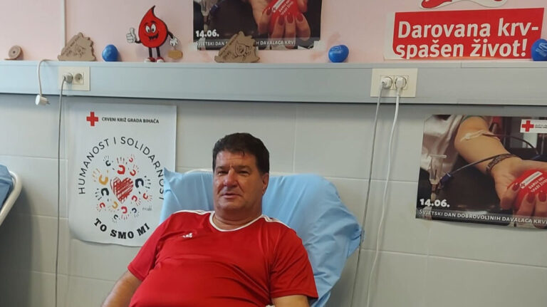 Veliko srce Cazinjana: Izet 95 puta darovao krv
