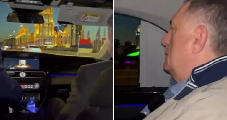 (VIDEO) Dodik se ulicama Moskve vozio u luksuznoj “zvijeri”, pažnju privukao jedan detalj