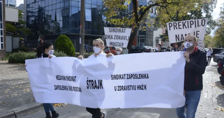 (VIDEO) Medicinari u HNK-u već sedmicama u štrajku, ministar ne želi razgovarati -“Pripremi pare”