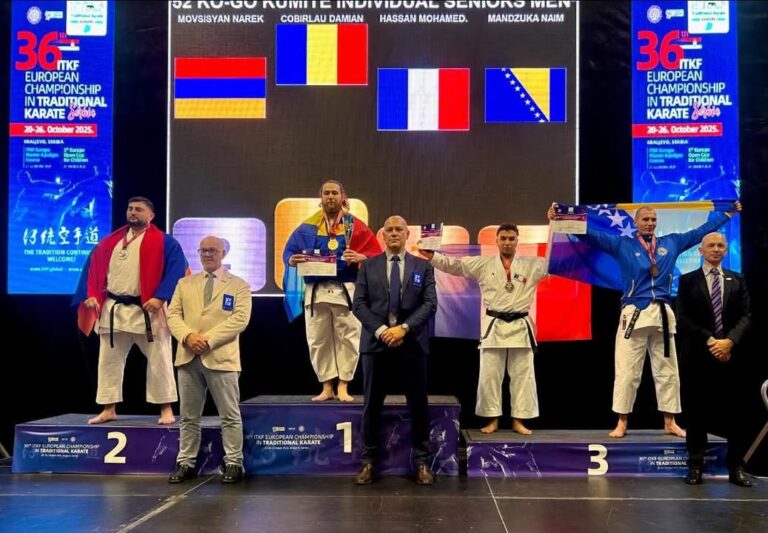 Naim Mandžuka osvojio treće mjesto na Evropskom prvenstvu u tradicionalnom karateu!