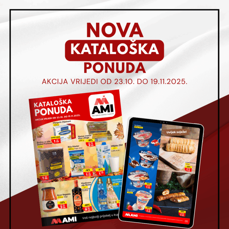Super cijene očekuju vas u novom katalogu AMI Marketa!