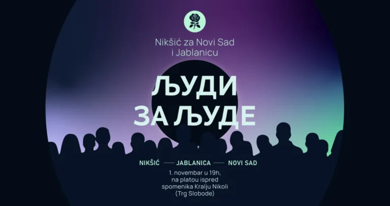 Ljudi za ljude: Nikšićani se okupljaju u znak sjećanja na Donju Jablanicu i Novi Sad