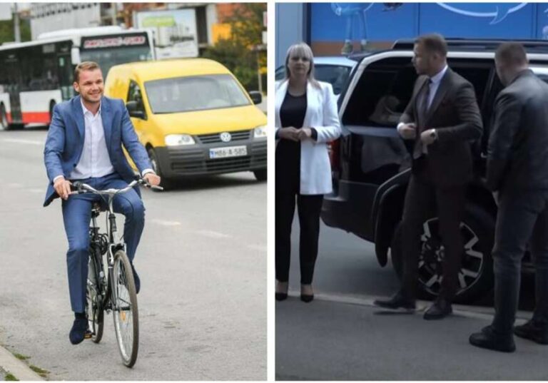 Nekada biciklom na posao, a danas..: Stanivuković na sastanak sa SDS-om došao u stilu Trumpa