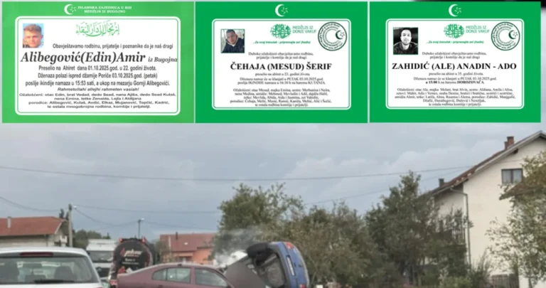 Poznat identitet trojice stradalih kod Bugojna: Isti dan će biti ispraćeni na vječni počinak
