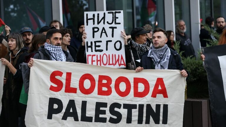 Propalestinski protesti u Beogradu: Zaustavite izvoz oružja u Izrael