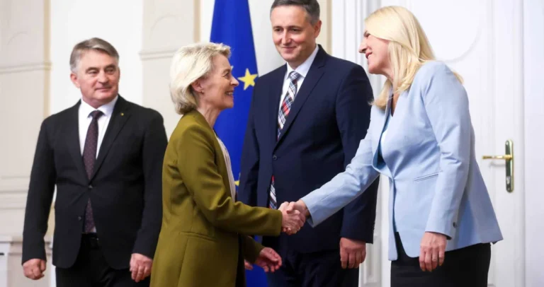 Sarajlije dočekale Von der Leyen sa porukama: “Uhapsite Netanyahua”, “EU je saučesnik…”