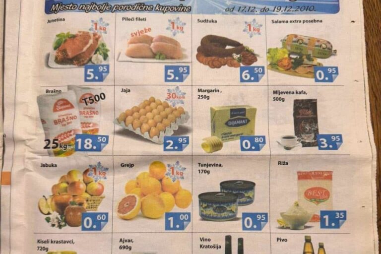 Sjećanje na ‘jeftiniji’ život: Pola kile kafe bilo 3,95, a 25 kila brašna 18,50 KM