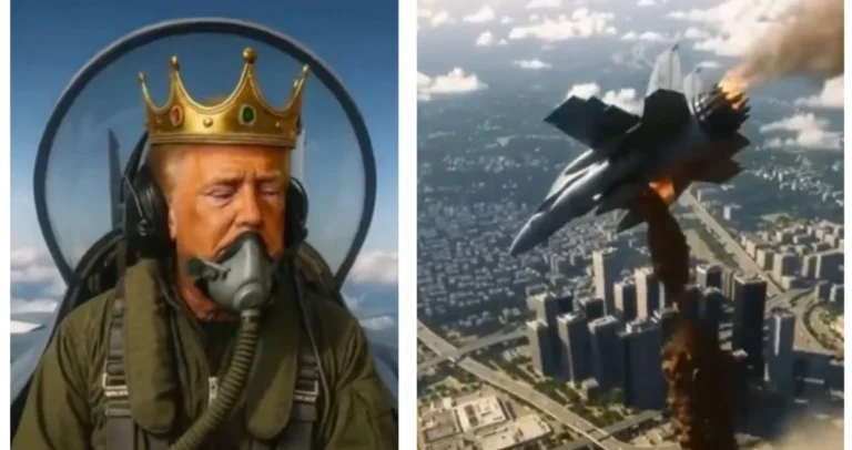 Trump objavio novi bizaran AI video: Kruna na glavi, vojni avion i smeđa tekućina po ljudima…