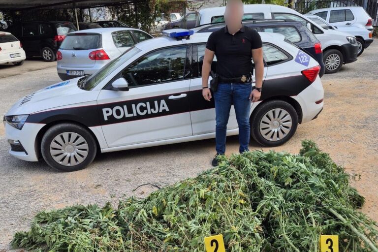 U plasteniku u Čitluku policajci pronašli 50 kg droge