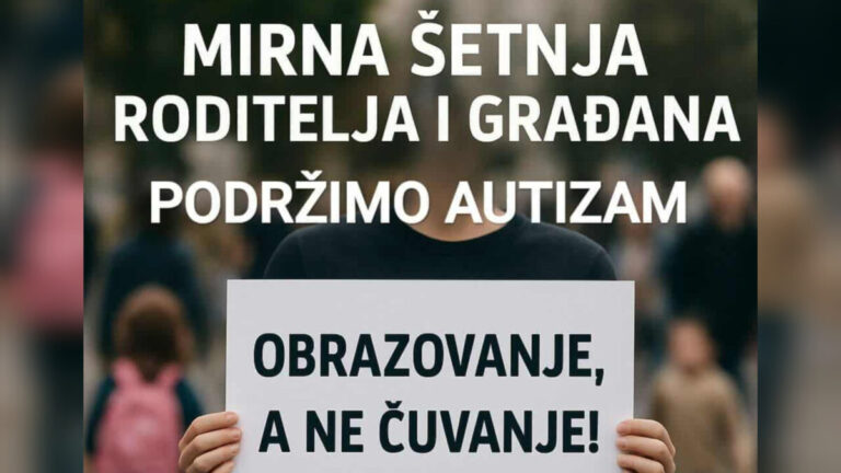 U Tuzli mirna šetnja roditelja i građana: Podrška djeci sa autizmom i apel vlastima za dostojanstveno obrazovanje