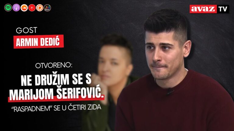 Video / Armin Dedić otvorio dušu: Ne družim se s Marijom Šerifović, “raspadnem” se u četiri zida