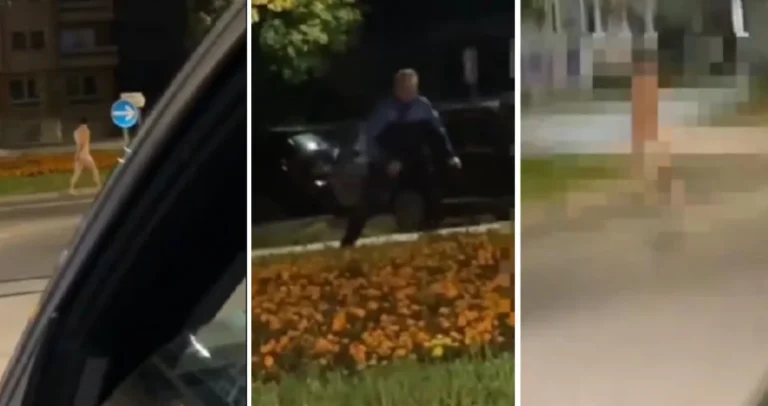 (VIDEO) Nagao muškarac trčao po Vogošći, policajci ga uhapsili nakon potjere