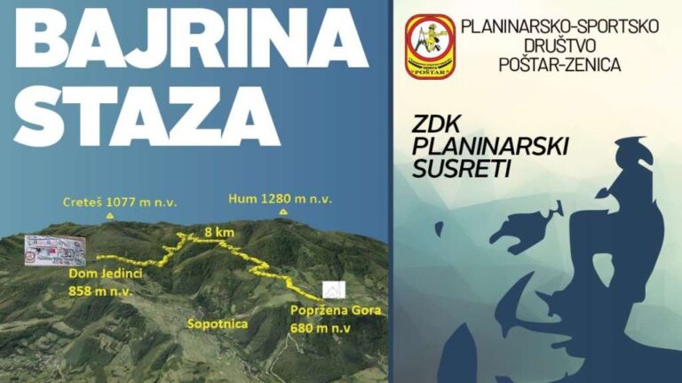 “ZDK Planinarski susreti 2025” bit će održani 11. oktobra, predstavljanje nove planinarske staze