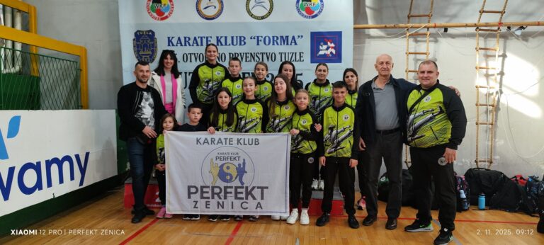 Karate klub „Perfekt“ Zenica najuspješniji na 25. Tuzla Openu 2025!