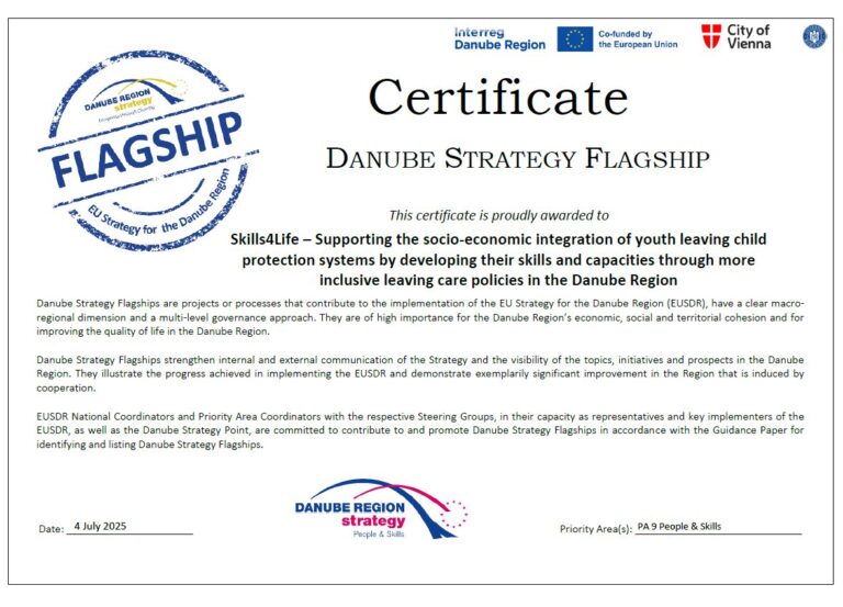 PROJEKTU SKILLS4LIFE U KOJEM AGENCIJA ZEDA IMA ULOGU PARTNERA DODIJELJENO MEĐUNARODNO PRIZNANJE