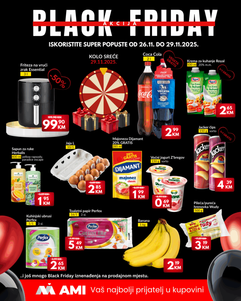 BLACK FRIDAY POPUSTI U AMI MARKETU!