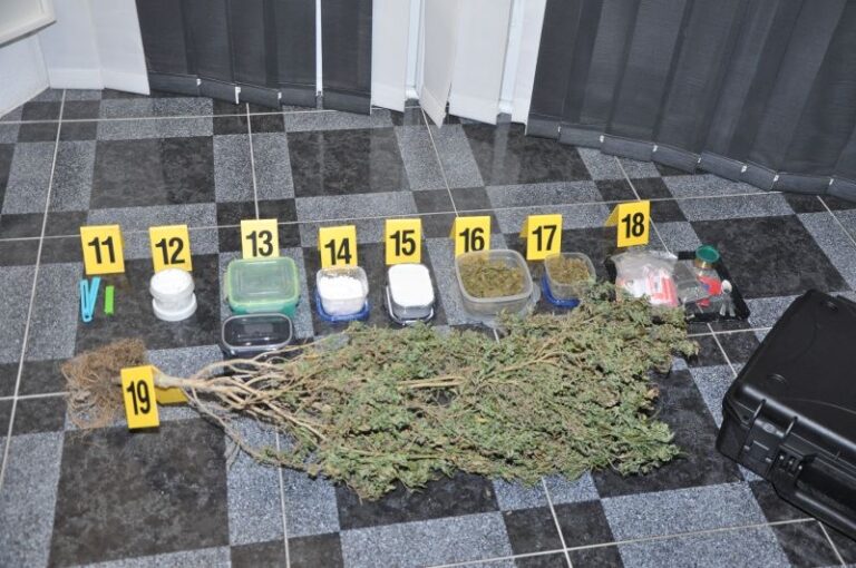 Izvršenim pretresima na području Tešnja, Zavidovića, Kaknja, Breze i Zenice policija pronašla i oduzela određenu količinu opojne droge
