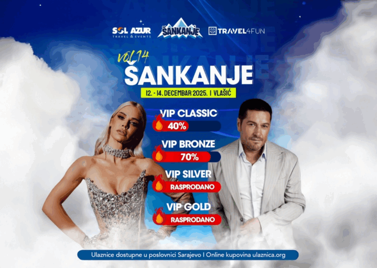 Šankanje 2025 obara sve rekorde: Rasprodan smještaj, posljednje ulaznice u prodaji!